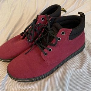 Dr. Martens Women’s Burgundy Ankle Boots - Size 8